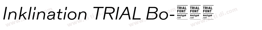 Inklination TRIAL Bo字体转换